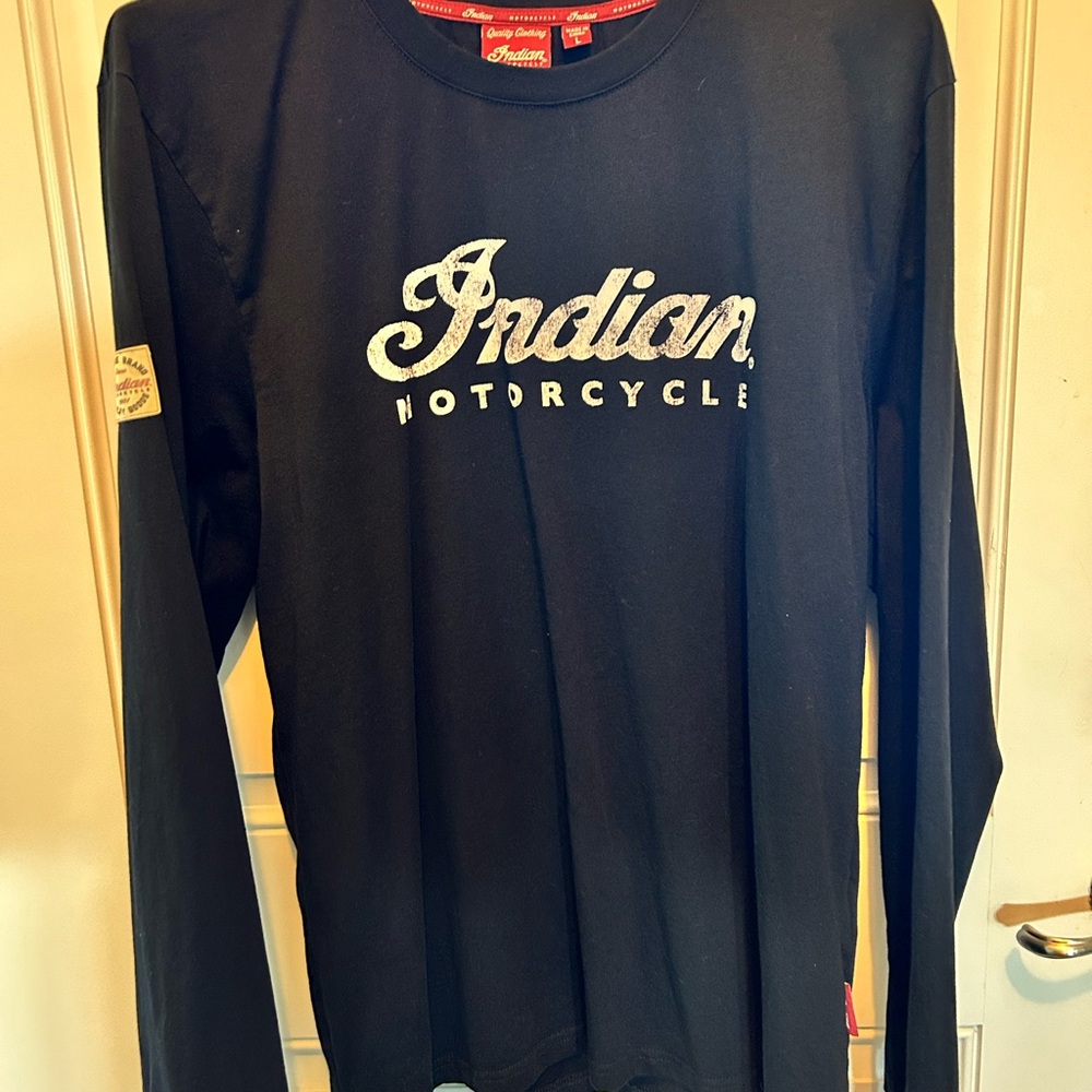 Indian Motorcycle Black Long Sleeve Tee